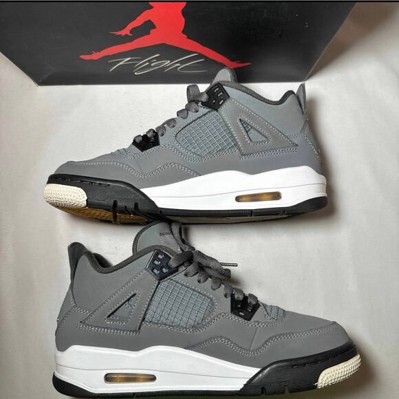 Size 6 - Nike Air Jordan 4 Retro GS Cool Grey 2019 Men's Shoes Ships Now - Picture 3 of 10